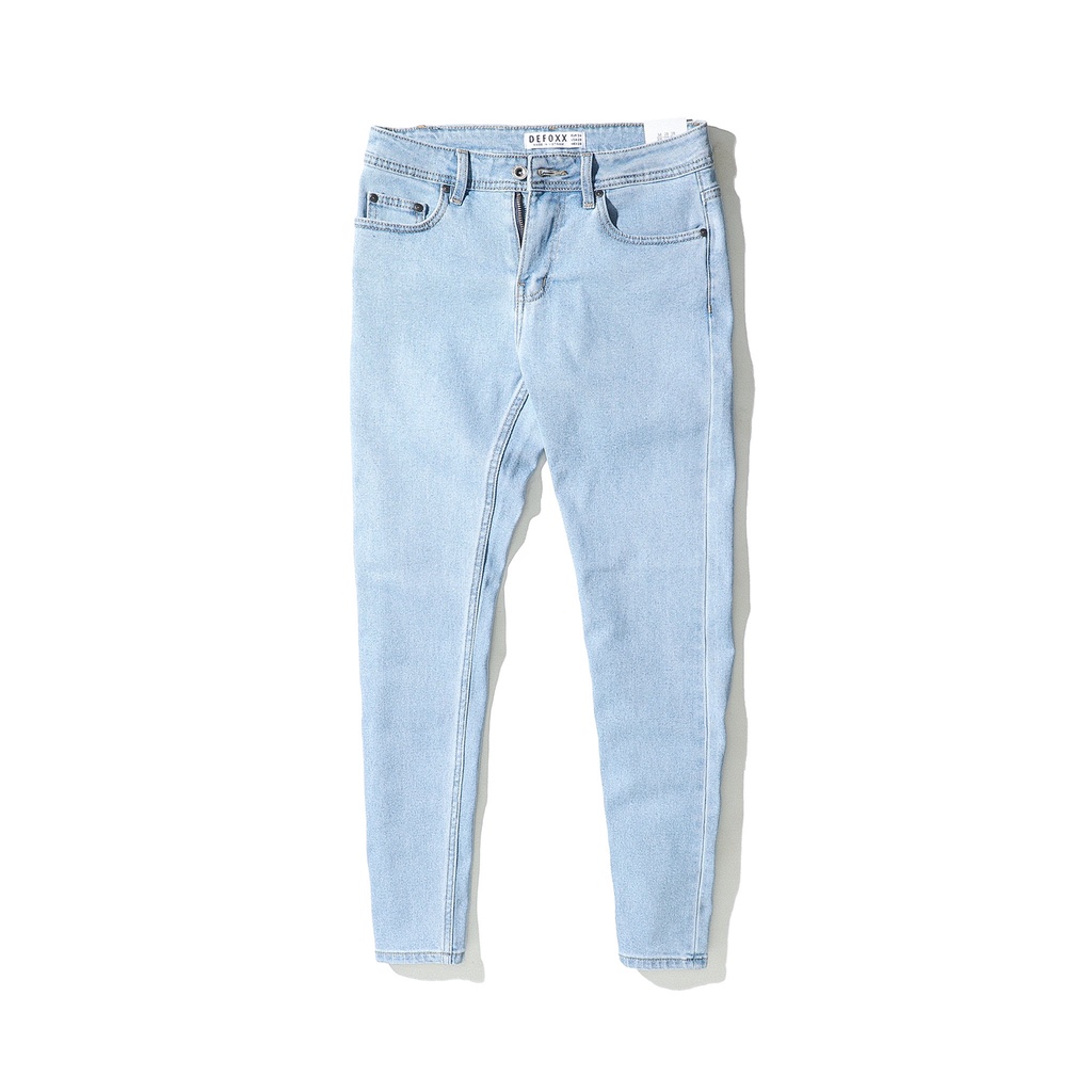 Quần jean xanh nhạt DEFOXX form slim fit LIGHT BLUE 220810 | LA STORE MENSWEAR