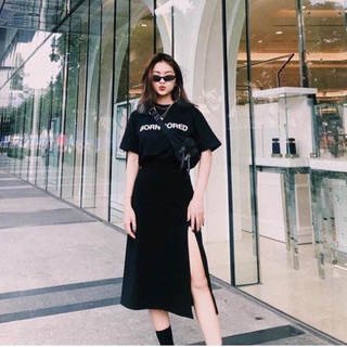 Chân Váy Midi Xẻ Tả 808