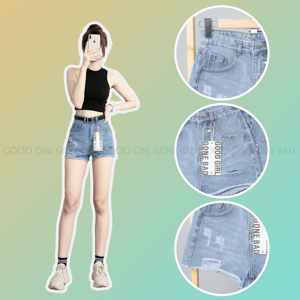 [FREESHIP_50K] Quần short jean nữ sành điệu chất jean denim bền đẹp AnNgo - AT92 | BigBuy360 - bigbuy360.vn