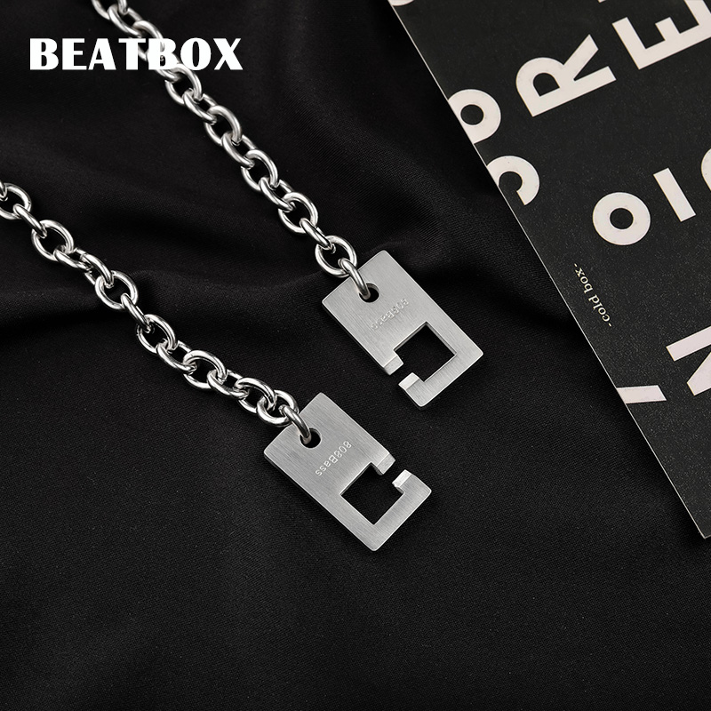 Vòng cổ kim loại phong cách hip hop đường phố cá tính