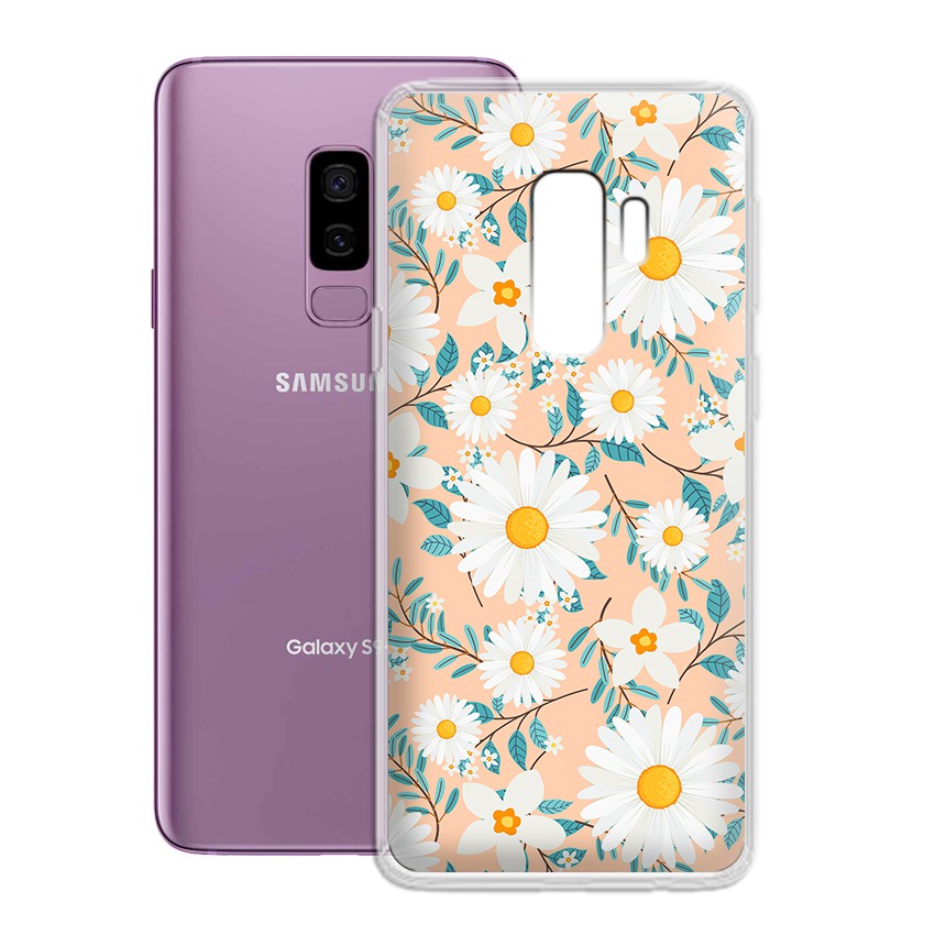 Ốp lưng Samsung Galaxy S9 Plus in hình hoa cỏ dễ thương - 01075 Silicone Dẻo