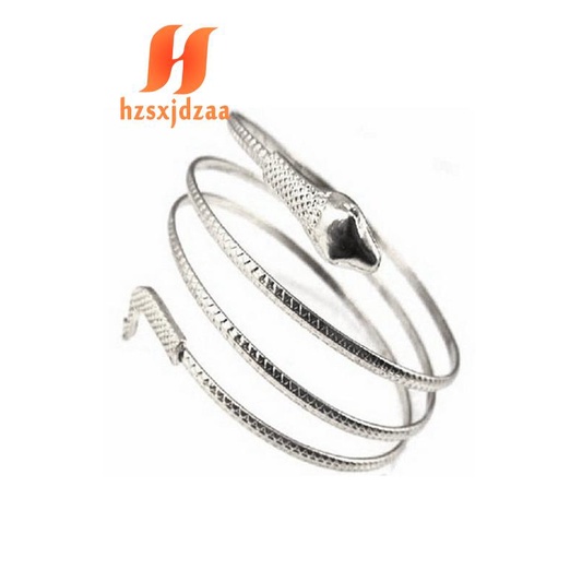 Vòng Đeo Bắp Tay Hình Rắn Xoắn Ốc Màu Vàng Thời Trang