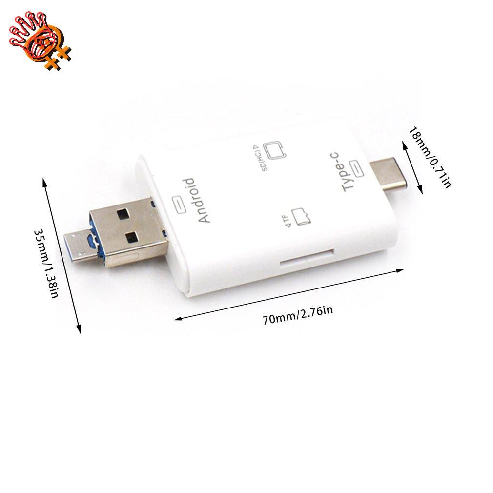 Đầu Đọc Thẻ Nhớ Otg Đa Năng 4 Trong 1 Usb 2.0 | BigBuy360 - bigbuy360.vn