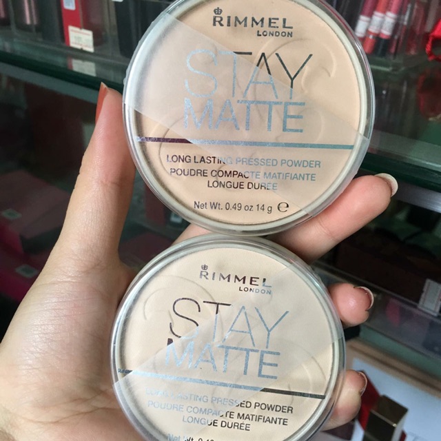 Phấn phủ kiềm dầu Rimmel Stay Matte Long Lasting Pressed Powder