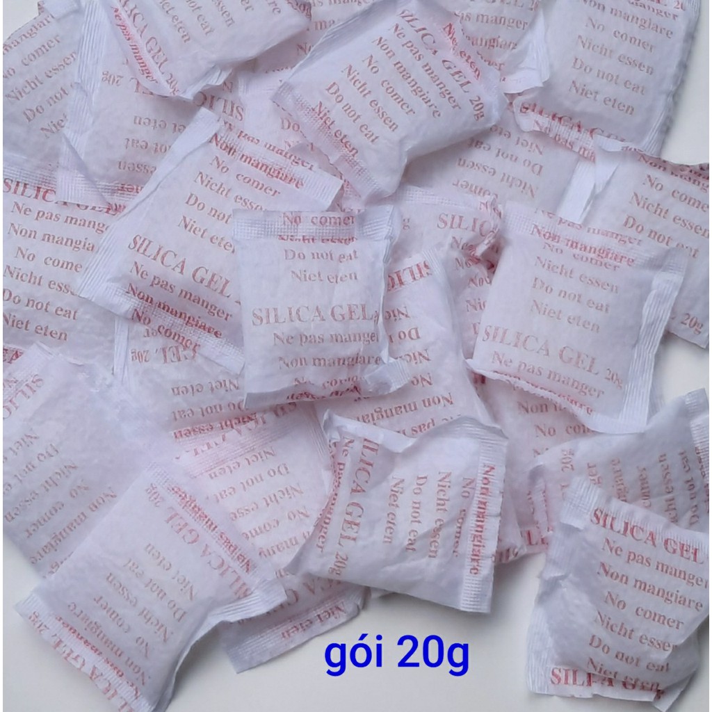 [túi 100g] Gói hút ẩm (5g,10g,20g,50g,100g/gói nhỏ) silica gel desiccant đa chức năng hạt chống ẩm mốc khử mùi
