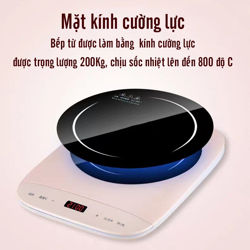 Bếp Từ Đơn Kalas Bếp Điện Từ Loại Tốt Tiết Kiệm Điện Công Suất 2200W Nút Cảm Ứng BH365