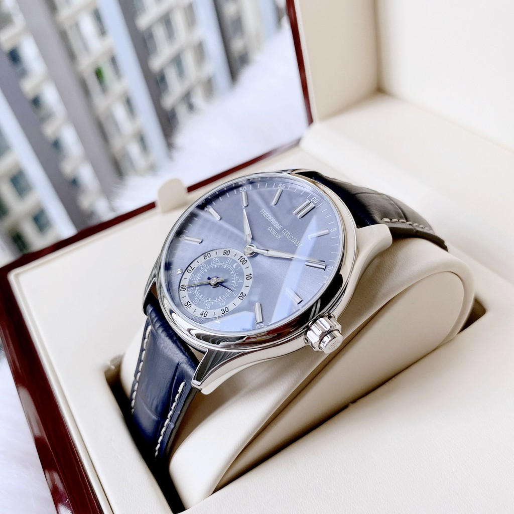 Đồng hồ nam chính hãng Frederique Constant Geneve Horological Smartwatch Classics FC-285LNS5B6 - Máy pin - Kính Sapphire