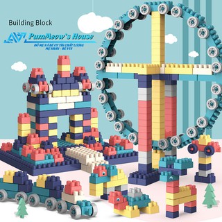 LEGO xếp hình bộ to 520pcs + tặng kèm bộ sticker và số đếm