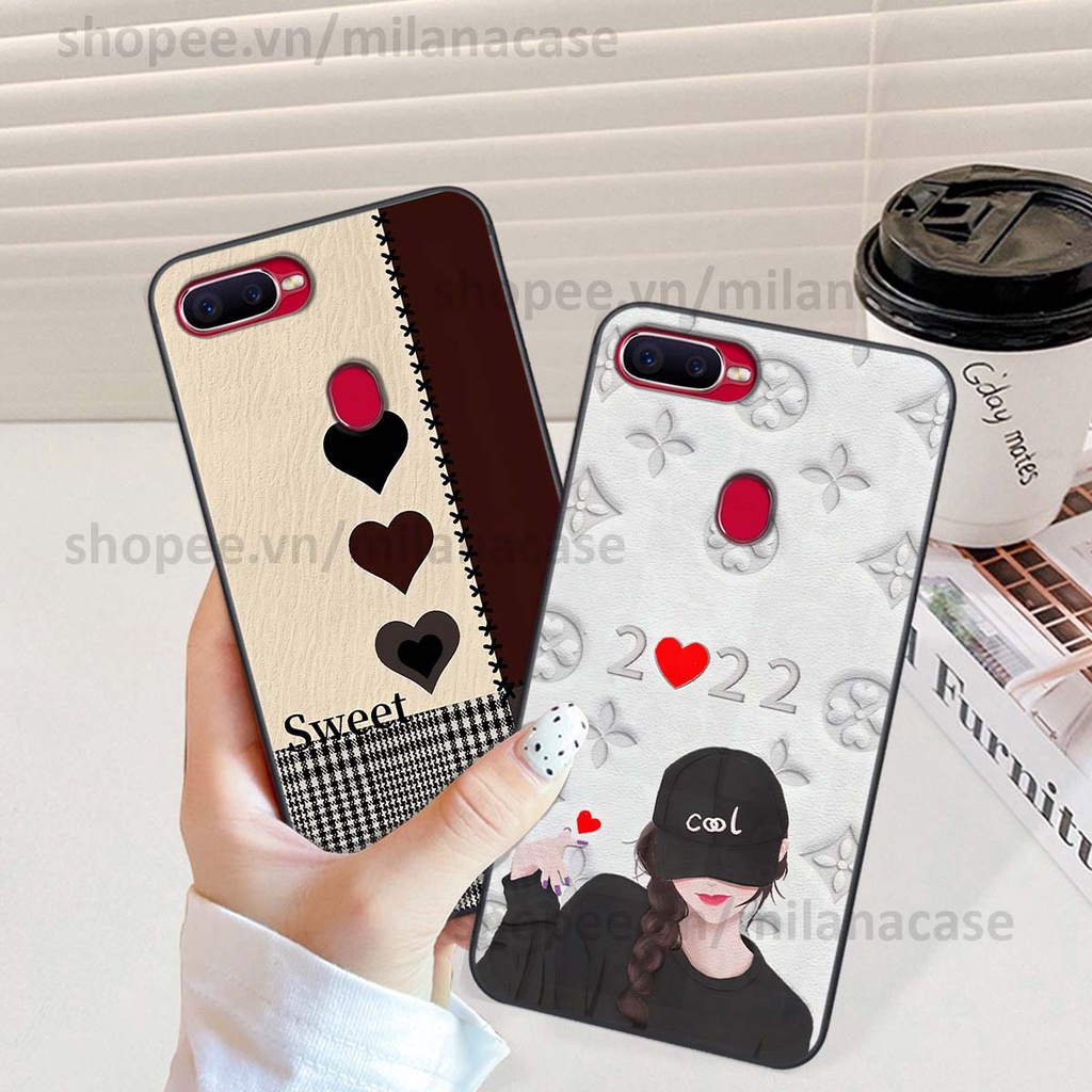 Ốp Oppo A5s / A7 / F9 / A12 hình trái tim be love tình yêu siêu đẹp, cá tính, thời trang