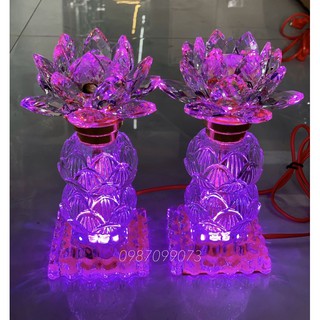 ĐÈN PHA LÊ HOA SEN (MỘT CẶP)