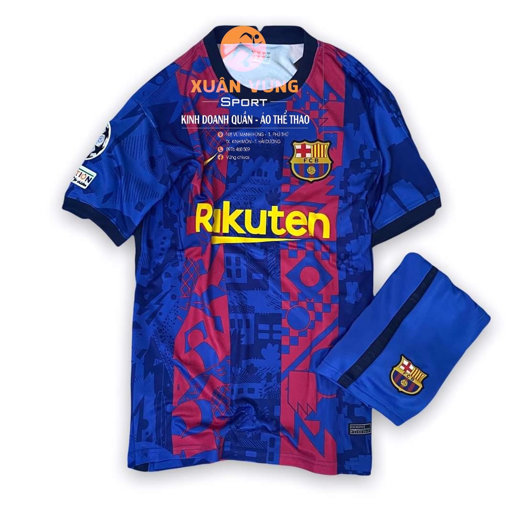 Áo Bóng Đá CLB Barcelona Cao Cấp bản PLAYER hàng Thái Free in tên in số áo