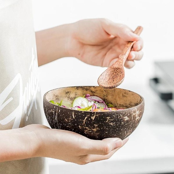 Bộ Đồ Ăn Thân Thiện Từ Gáo Dừa Siêu Xinh Xắn Hot Trend