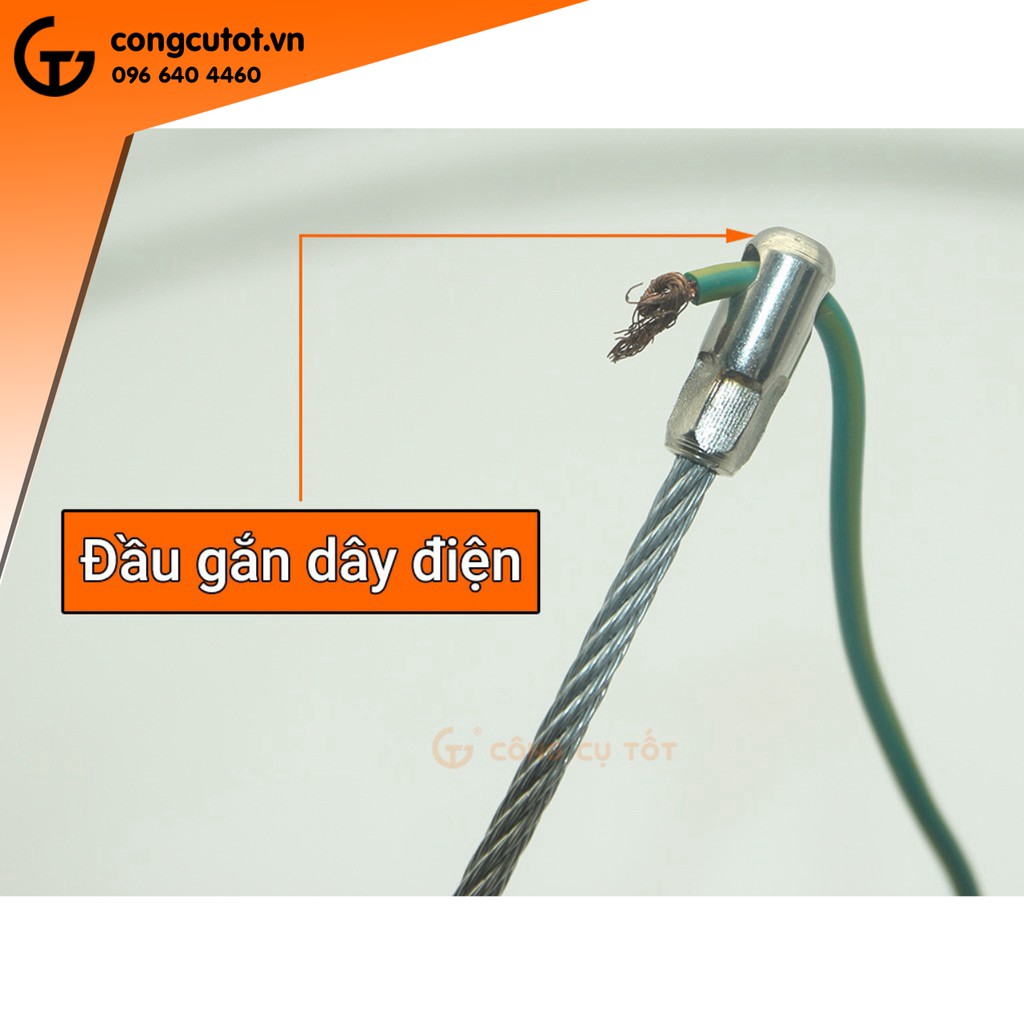 Dây mồi luồn ống sợi cáp trần 20m  sợi thép xoắn
