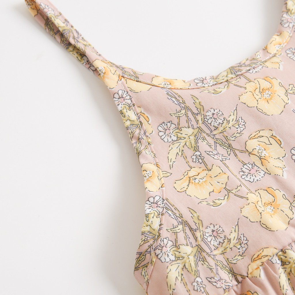 Sanlutoz bông hoa Em bé Các cô gái Áo liền quần Bông