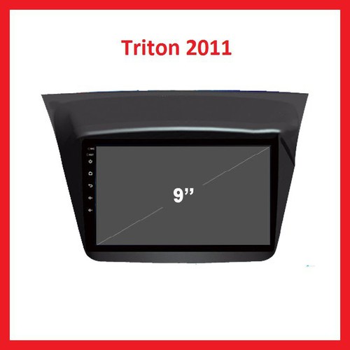 Màn Hình Android 9 inch Cho Xe TRITON/ PAJERO 2009-2014 - Đầu DVD Android Kèm Mặt Dưỡng Giắc Zin Cho MITSUBISHI TRITON