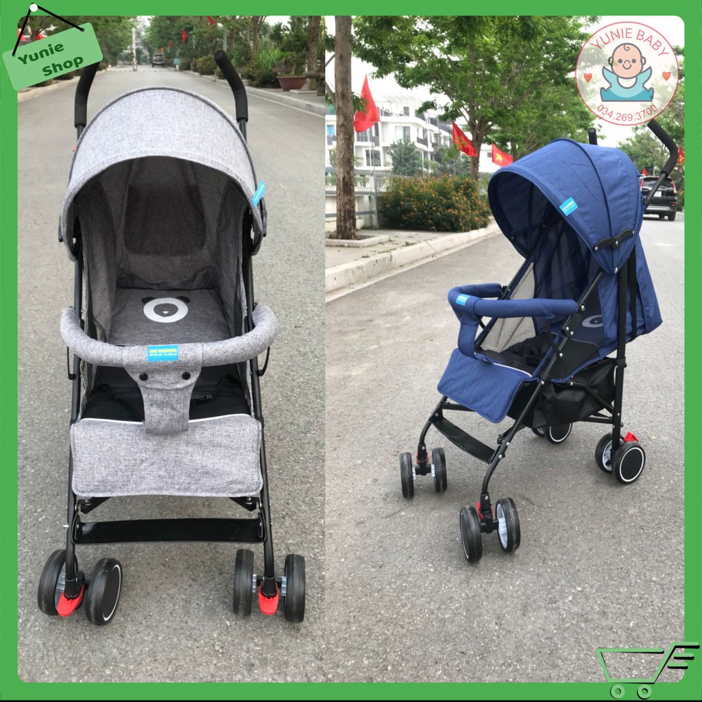 Xe đẩy du lịch siêu nhẹ, thoáng khí gấp gọn hình ô