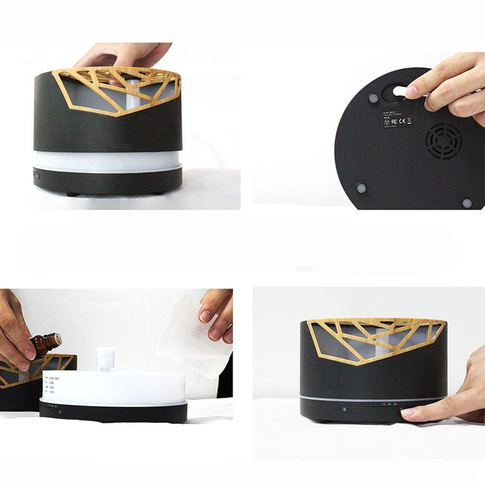 PINEVN Máy Phun Sương Tạo Độ Ẩm Có Đèn Ngủ Họa Tiết Hoa Hồng