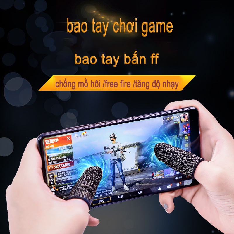 Bao tay chơi game chống mồ hôi cho điện thoại - bao tay bắn ff,Găng tay chơi pubg mobile, free fire, tăng độ nhạy