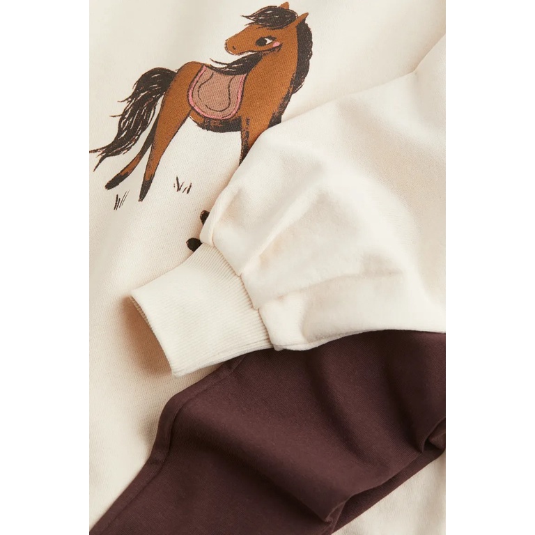 Set quần áo hồng bird ngựa HM H&M_hàng chính hãng authentic