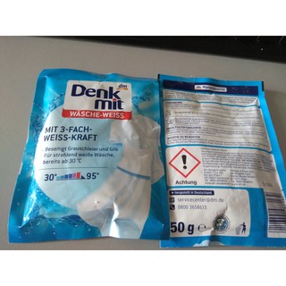 [Hàng Đức] Bột tẩy trắng quần áo Denkmit 50g