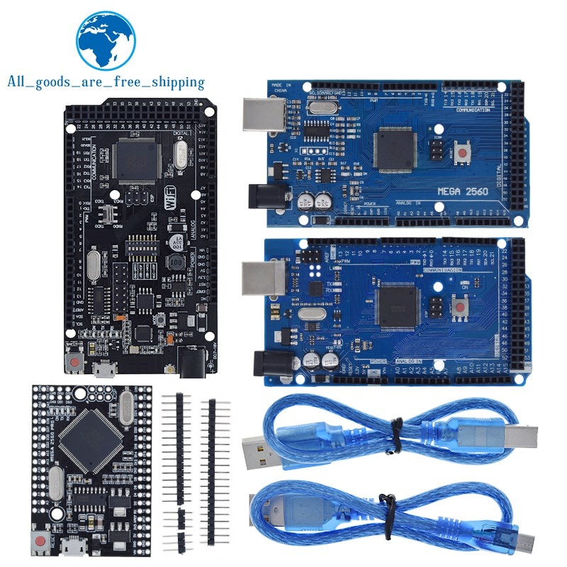 Bảng Mạch Phát Triển Mega2560 Atmega16U2 / Pro Mini Mega 2560 Mega + Wifi R3 Atmega2560 Ch340G Cho Arduino Uno R3 Esp8266