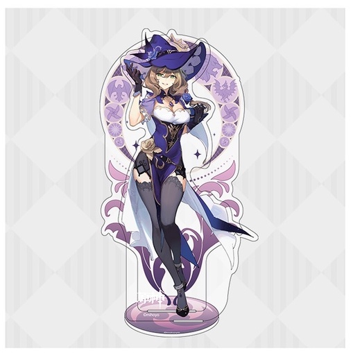 COMBO 4 món nhân vật LISA game GENSHIN IMPACT standee lomo dây chuyền vòng tay anime chibi