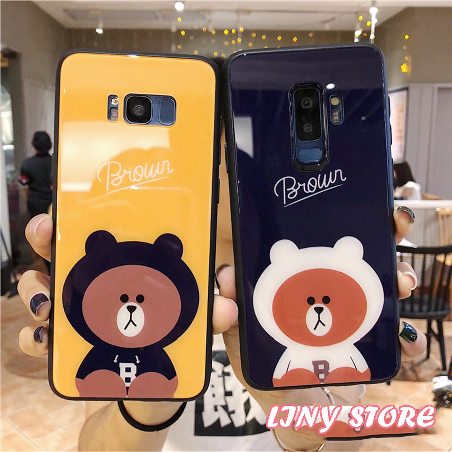 [ TẶNG DÂY ĐEO CỔ + POP ] Ốp Gấu Brown cao cấp cho Samsung | BigBuy360 - bigbuy360.vn