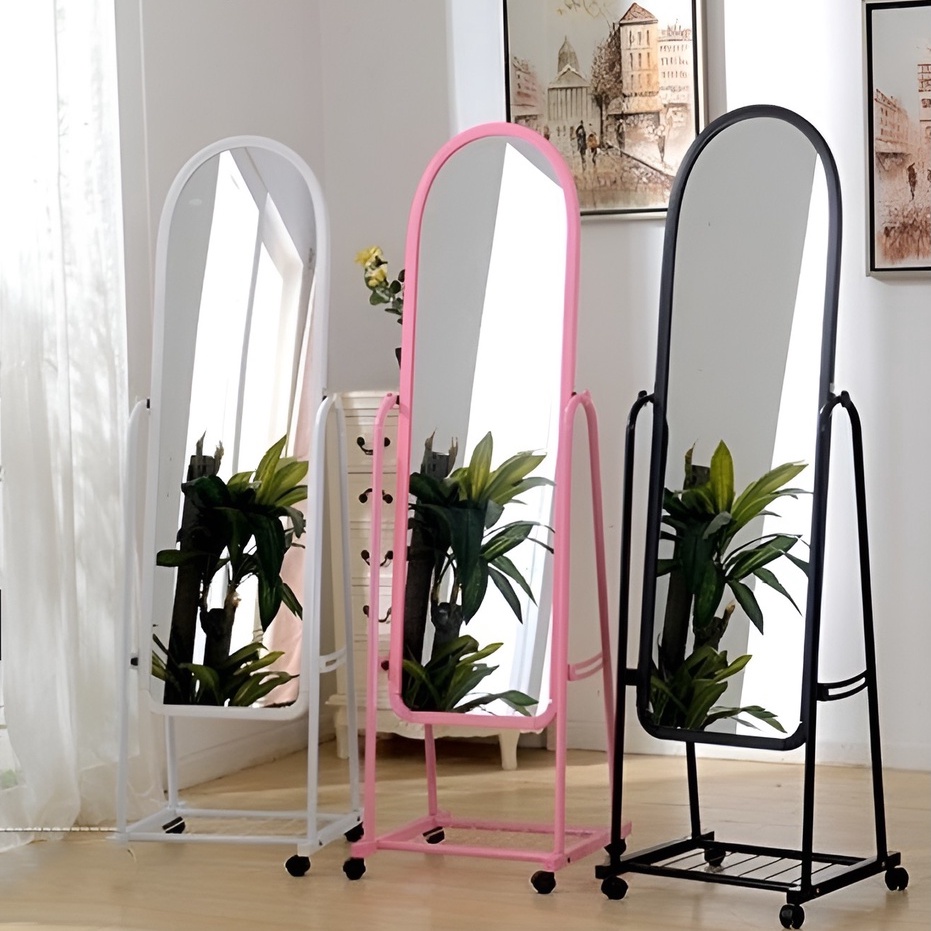 Gương Soi Toàn Thân Thiết Kế Di Động Dễ Dàng Di Chuyển - Mặt Kiếng Chuẩn Nét Nhiều Màu
