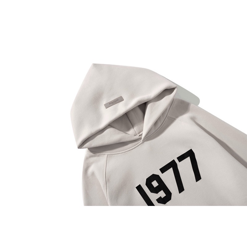 Áo Khoác Hoodie Vải Cotton In Họa Tiết Flocked Thời Trang Unisex 1977