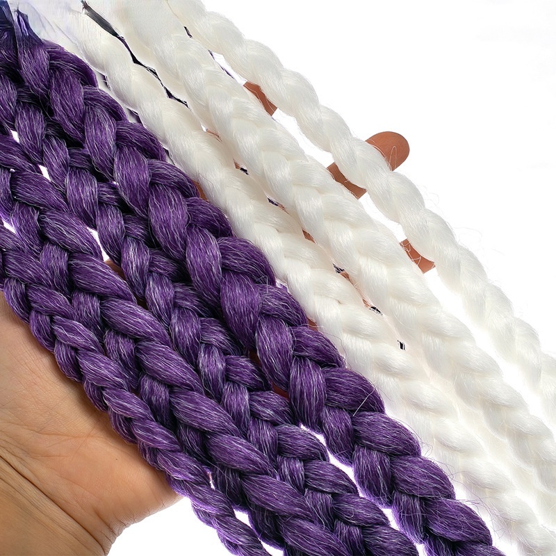 Tóc giả MISS FANCY thắt bím 2 bên 60cm Nhiều màu thời trang cho nữ