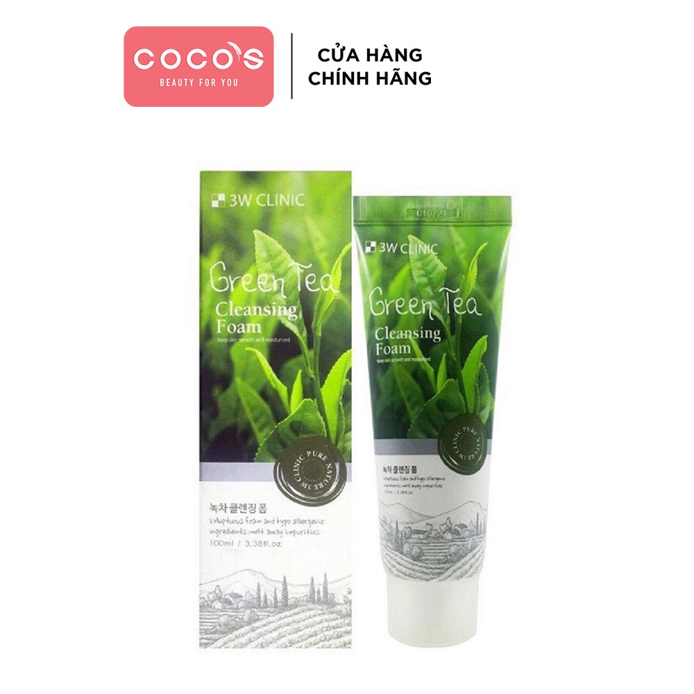 [Mã COSCOCOT11 -8% đơn 250K] Sữa rửa mặt 3w Clinic Cleansing Foam 100ml