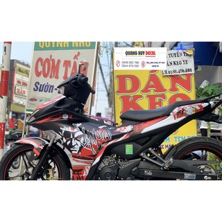 Tem trùm exciter 155 đỏ đen SAMURAI