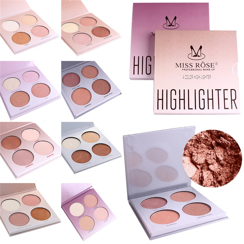 (Hàng Mới Về) Bảng Phấn Bắt Sáng Tạo Khối 4 Màu Cao Cấp | BigBuy360 - bigbuy360.vn