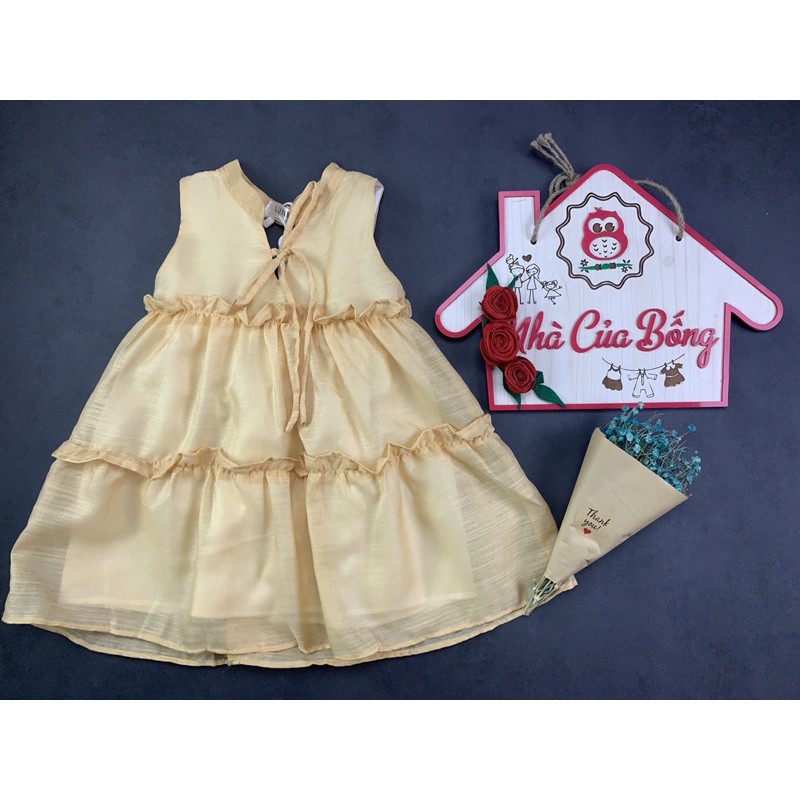 Đầm voan bé gái phối 3 tầng (9 - 30 kg)