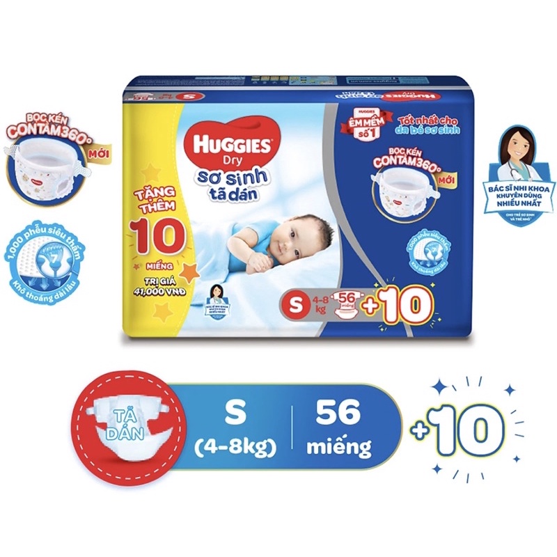 Bỉm Huggies tã quần size M 74, L 68, XL 62, XXL 56 miếng