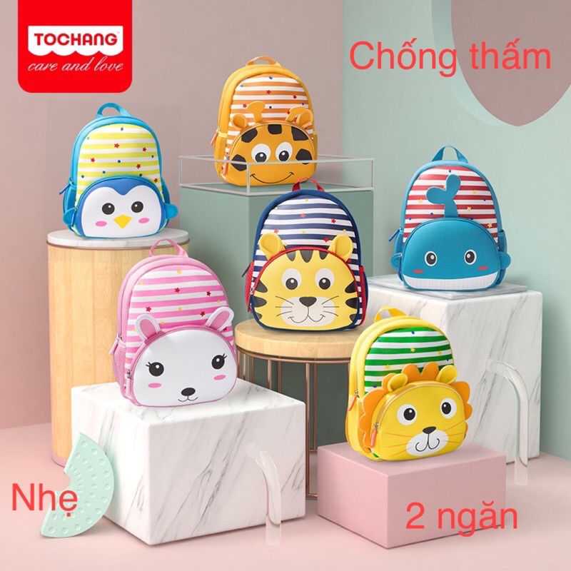 Balo tochang 2 ngăn mầm non siêu nhẹ