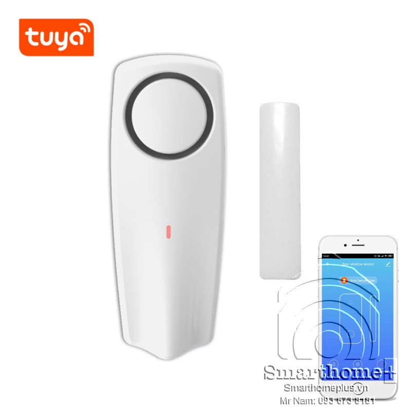 Cảm Biến Báo Động Má Từ Mở Cửa Tích Hợp Loa Wifi Tuya SHP-MA3