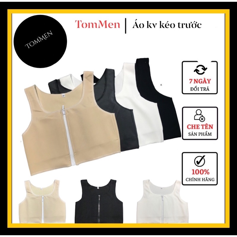 ÁO NỊT NGỰC TOMBOY ( KHÓA KÉO TRƯỚC )