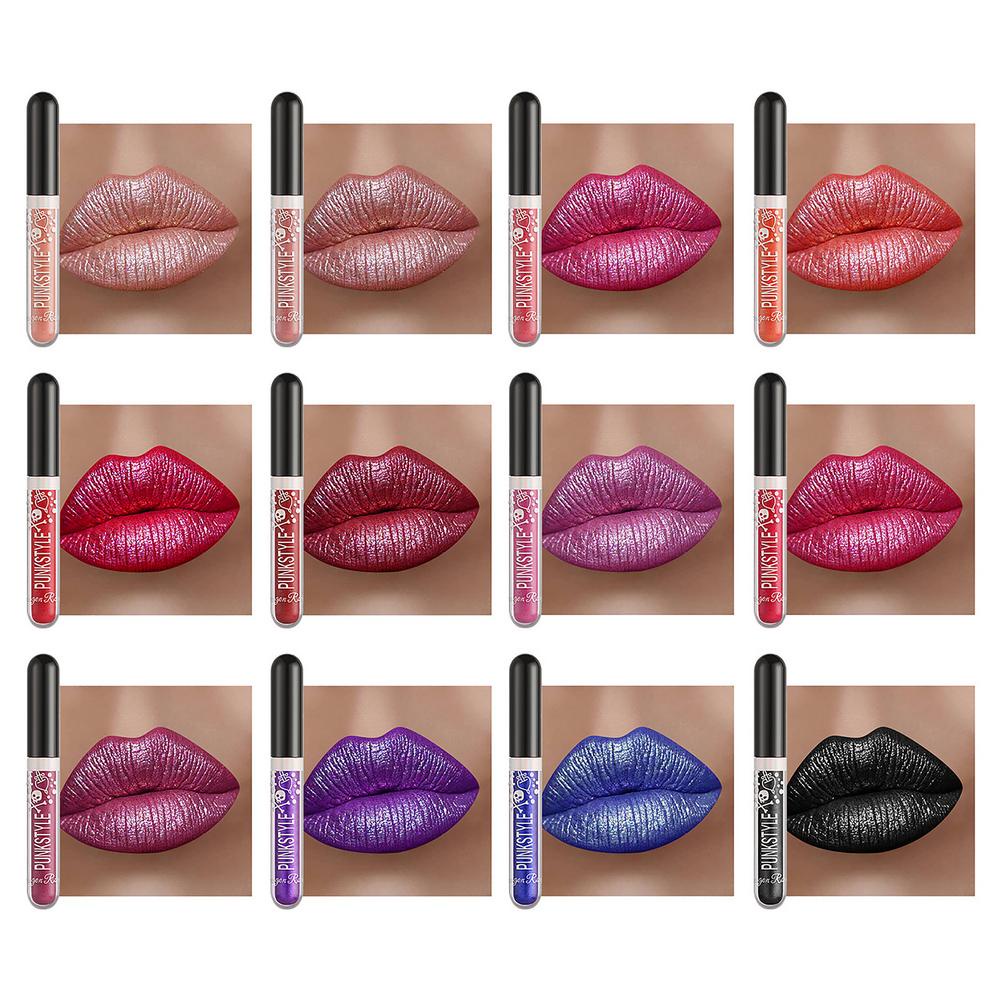 Bộ Son Kem Bóng Lâu Trôi Chống Thấm Nước Màu Sắc Cá Tính