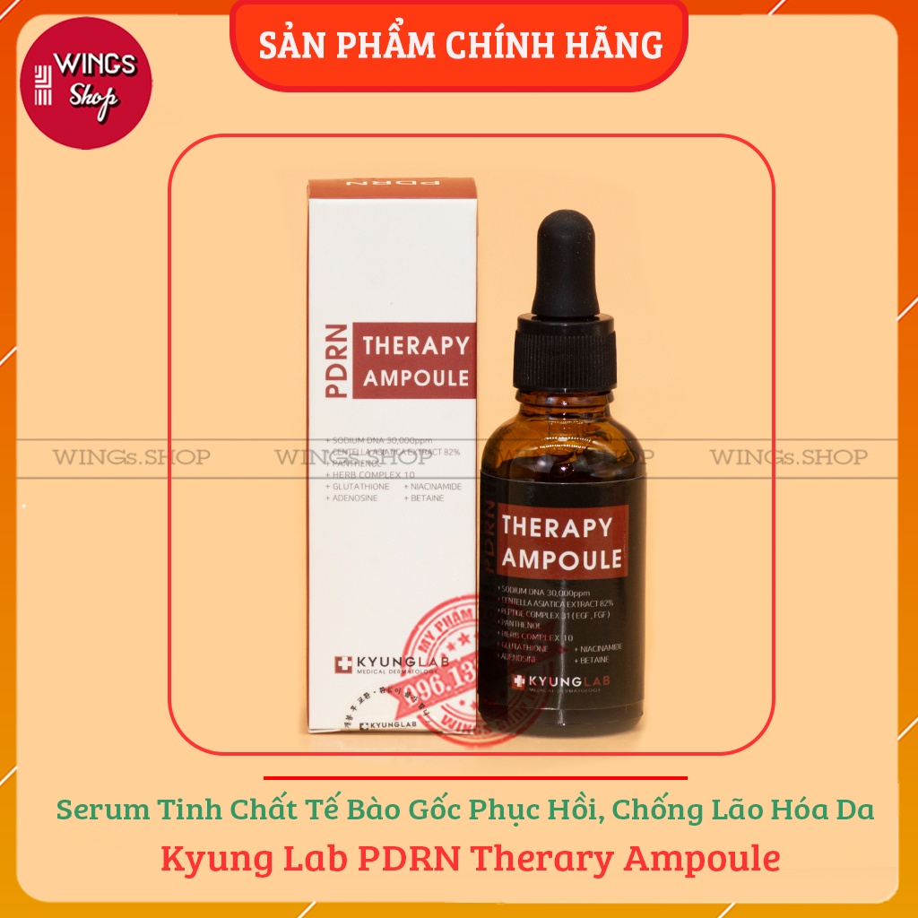 Serum tinh chất tế bào gốc phục hồi, chống lão hóa da KyungLab PDRN Therary Ampoule 30ml | Wings Shop