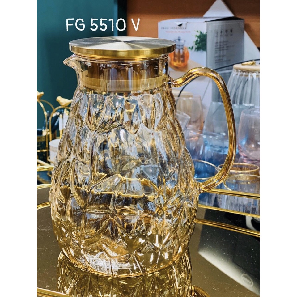 Bình Thuỷ Tinh Pha Lê Bohemia 1800ml ⚡️ Sang Trọng Tinh Tế ⚡️
