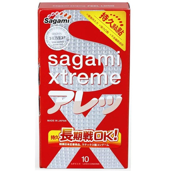 [Bao Cao Su](SAGAMI-Đỏ Trắng Xtreme Feel Long)-Ôm Khít Tăng Khoái Cảm-Hàng Chính Hãng 100%