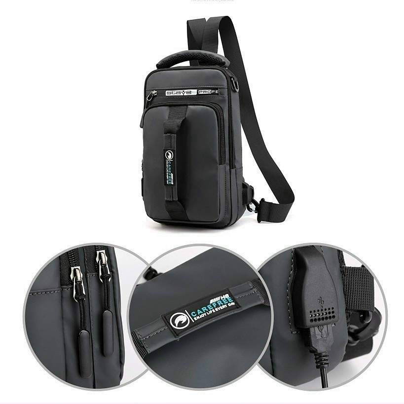 Túi đeo chéo nam đa năng chống nước bền bỉ, Túi chéo nam TC60-D | BigBuy360 - bigbuy360.vn