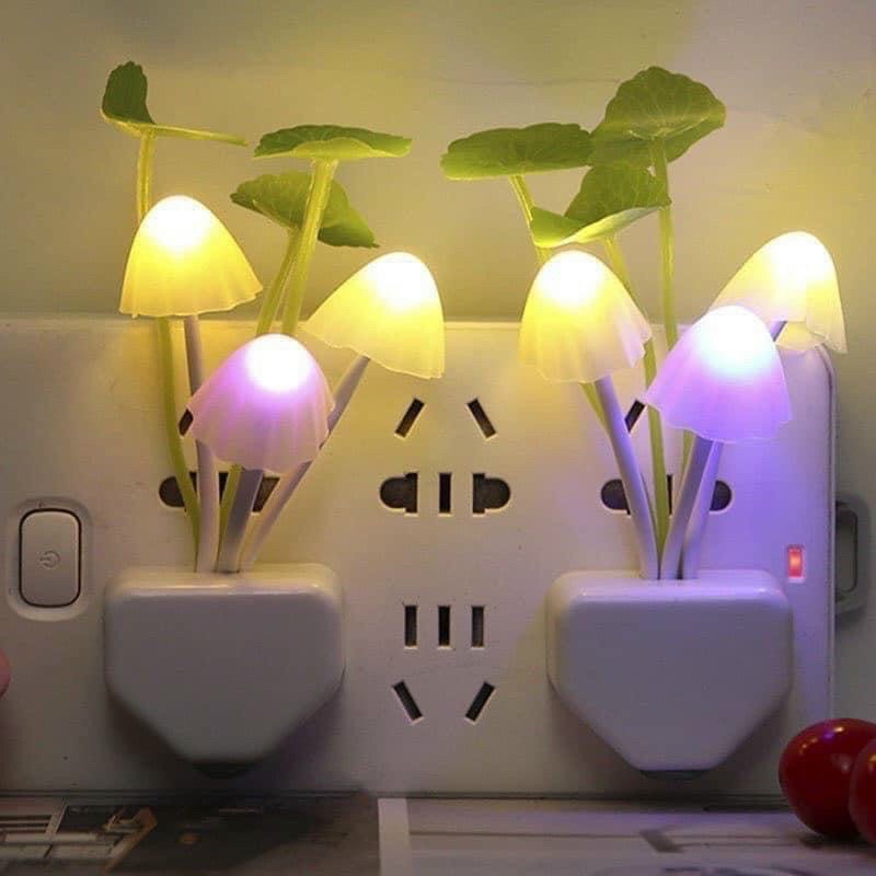 Đèn ngủ hình nấm cảm biến ánh sáng tự động