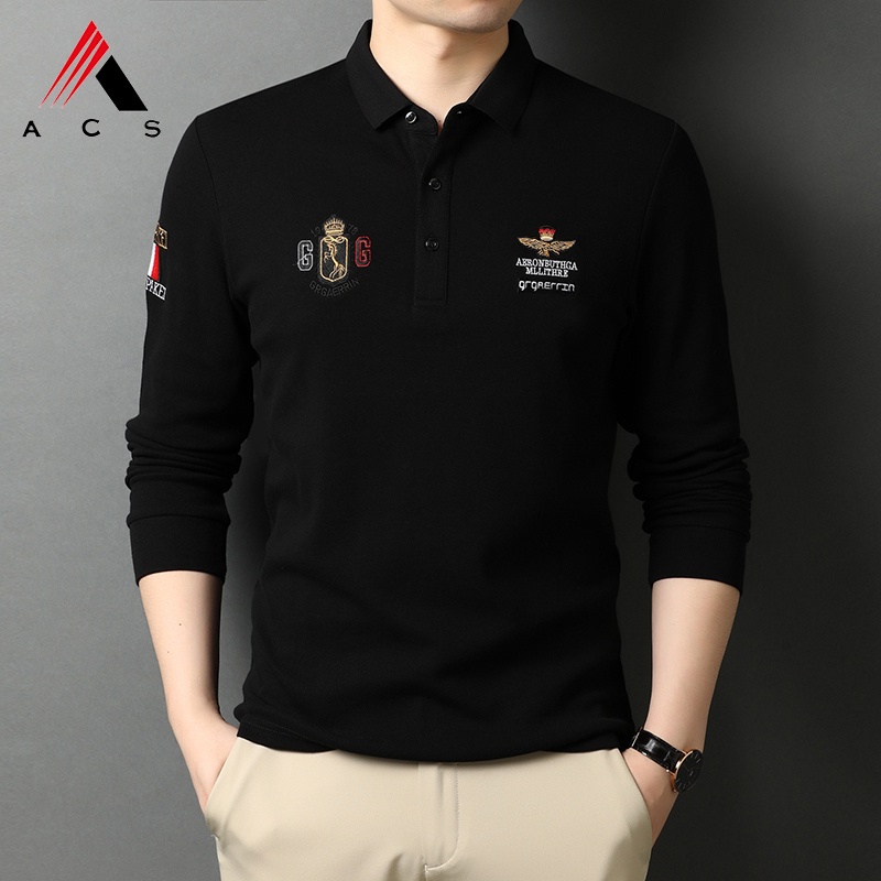 Áo thun POLO tay dài 4 màu sắc dành cho nam