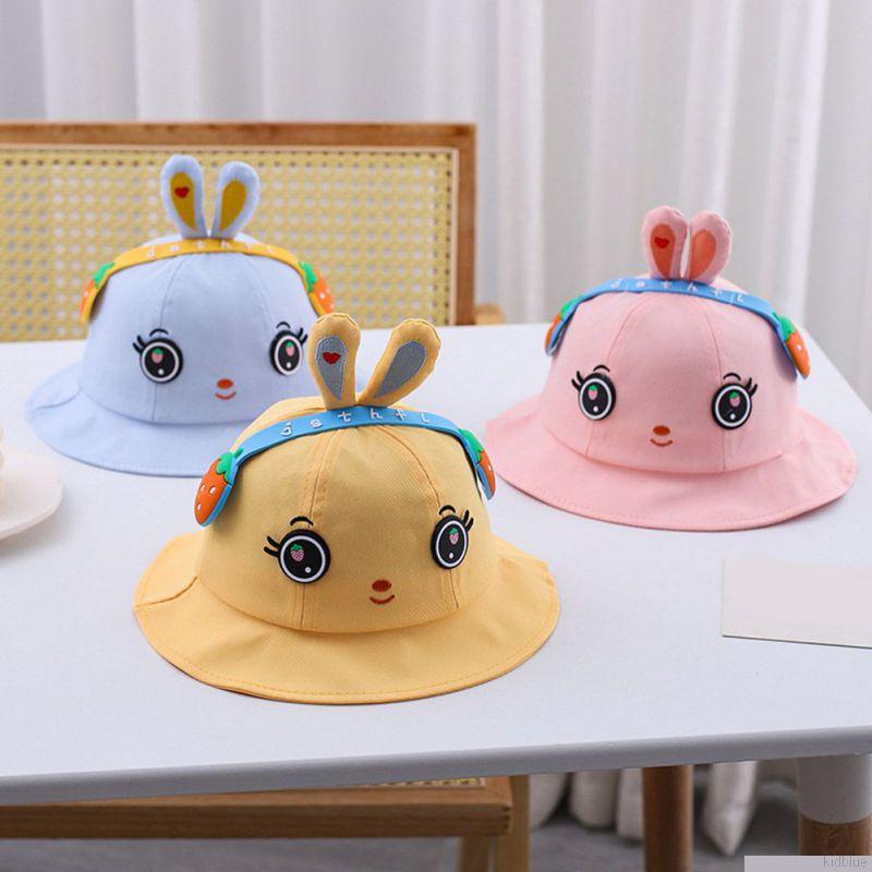 Mũ tai bèo chống nắng thoáng khí in họa tiết hoạt hình dễ thương cho bé