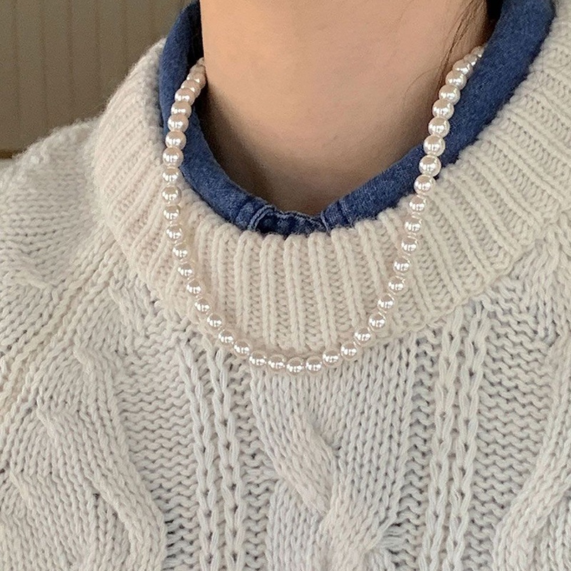 Vòng cổ Ngọc Trai Phong Cách Hàn Quốc Sang Trọng