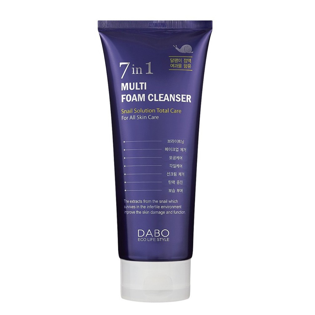 [ HÀNG CHÍNH HÃNG] Sữa Rửa Mặt Đa Chức Năng 7 Công Dụng DABO MULTI FOAM CLEANSER Cao Cấp Hàn Quốc (180ml)