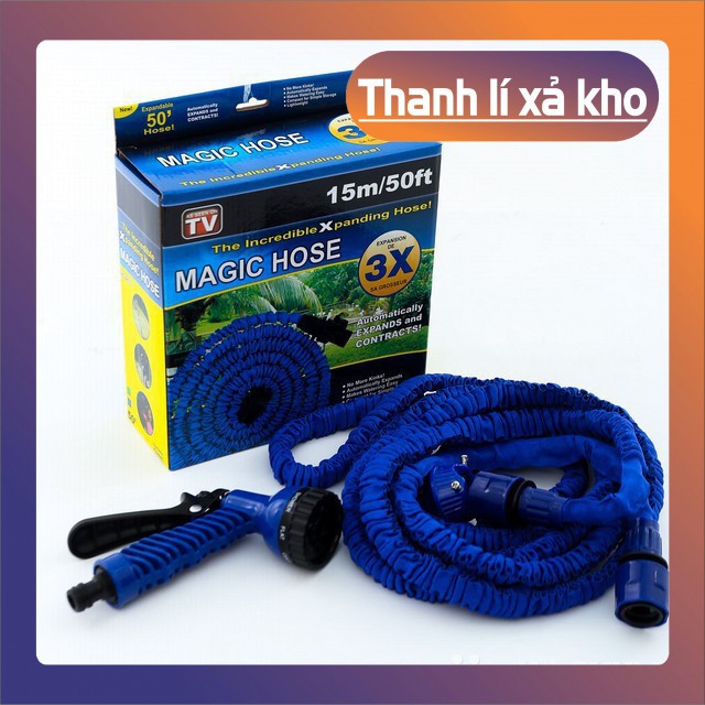 🔏Hàng Loại 1🔏 Vòi Rửa Xe, Tưới Cây, Vòi Xịt Rửa Thông Minh Giãn Nở Magic Hose Giãn Nở 15/30M