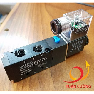Van điện từ 5/2 một đầu điện 4v210-08 jong dai